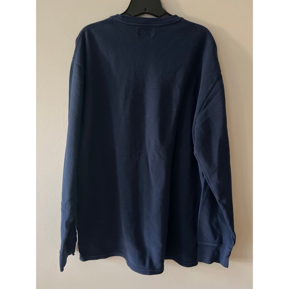 Polo Ralph Lauren Thermal Long Sleeve Navy Shirt 2XL - Picture 2 of 5